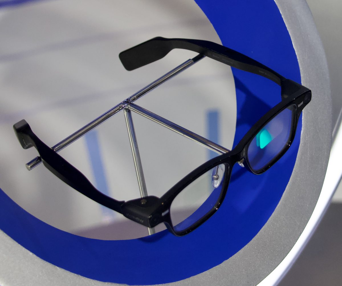 Display AI glasses showing a small in-lens screen